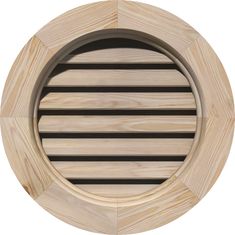 Ekena Millwork Round Wood Gable Vent Wayfair